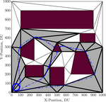Optimal Trajectories for Multiple-UAS Simultaneous Target Acquisition with Obstacle Avoidance